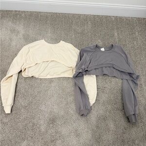 Cropped sweatshirt bundle